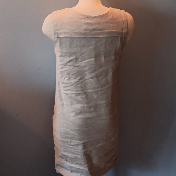 Theory Didianne Tierra linen blend sleeveless sheath dress - Picture 7 of 11